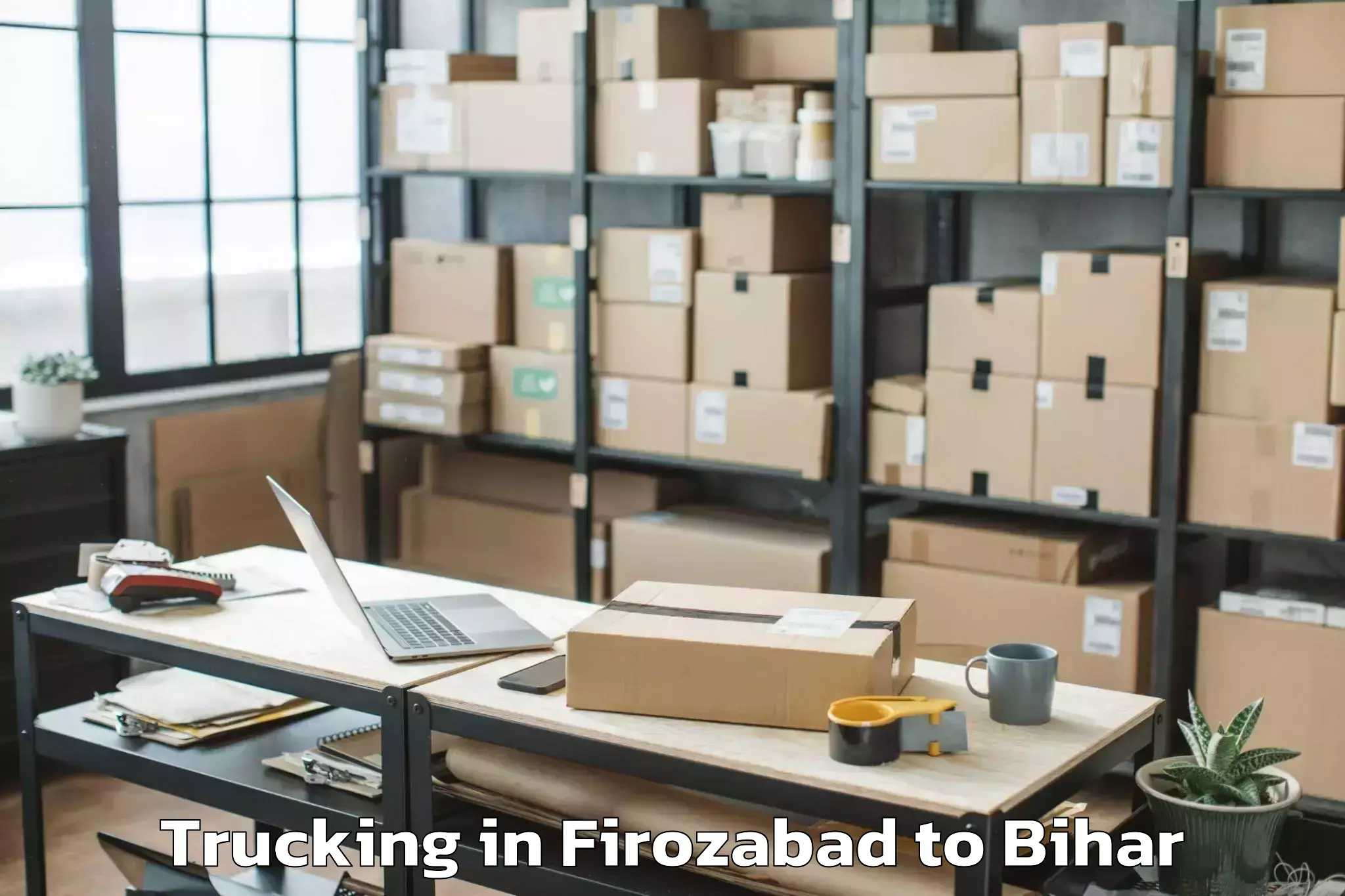 Leading Firozabad to Sikandara Jamui Trucking Provider